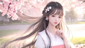 唯美清纯古风少女