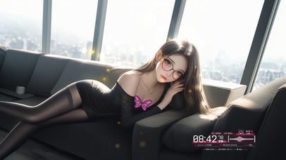 柔软的曲线勾画出一道优雅的弧度