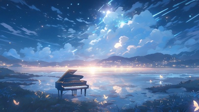 星空下的钢琴