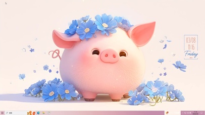 可爱花儿猪猪