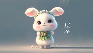 4k可爱萌兔