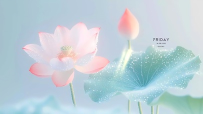 小清新荷花盛开