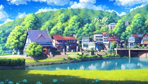 4k唯美的小山村
