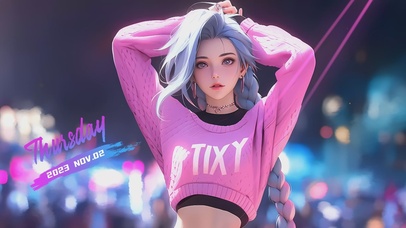 4k可爱甜美女孩