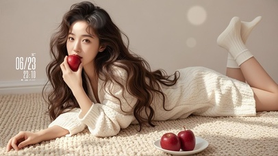 red apple