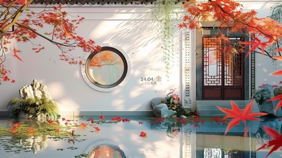 小院里的枫叶树