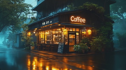 雨夜咖啡馆