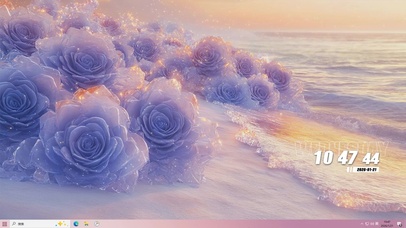 海滩花草景色主题