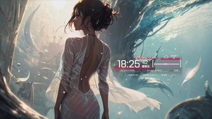 废墟中的少女