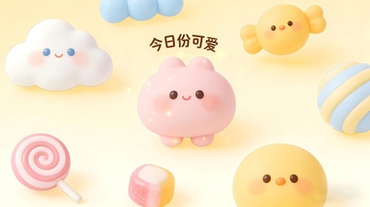超可爱糯呼呼的糖果萌