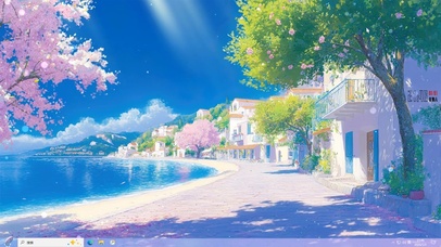 午后海边阳光主题