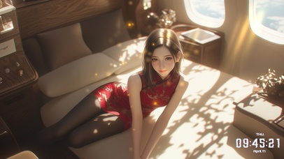 她的轮廓如同月光洒下的银辉