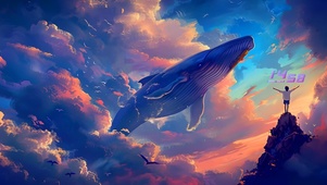 云中可爱鲸鱼