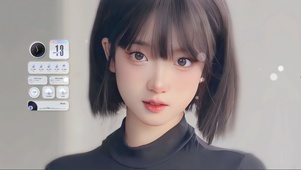 唯美治愈清纯短发女孩