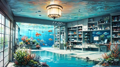 4K梦幻水族馆房间