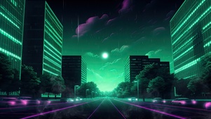 炫酷赛博街道