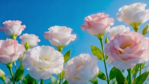 护眼清新洋桔梗花