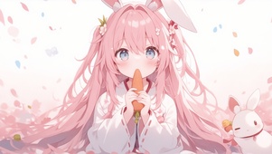 粉色少女