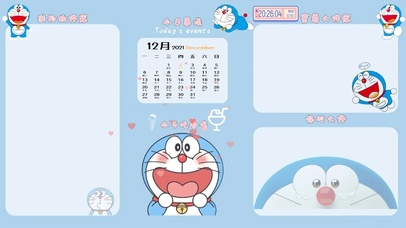 卡通叮当猫分区壁纸