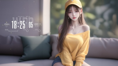 棒球帽气质美女