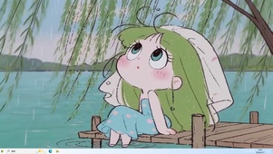 春天可爱小女孩