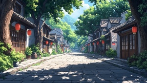 护眼 古街