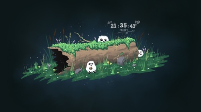 可爱小鸟躲猫猫