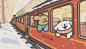 回家路上的线条小狗（时钟版）