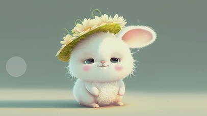 戴帽子的小可爱