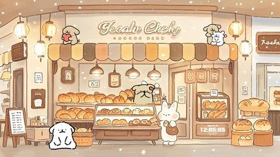 线条小狗面包店