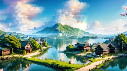 4k青山水湾小镇