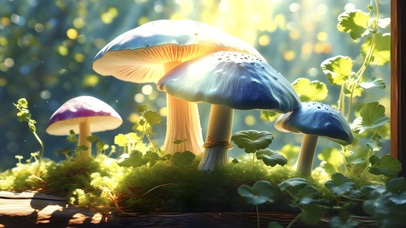 大自然风景梦幻蘑菇香菇01