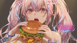 吃汉堡~