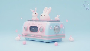 4K多巴胺兔子收音机
