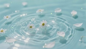 清新蓝调-水漾雏菊香