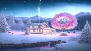 冬雪夜晚