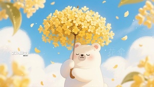 桂花伞下