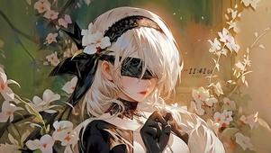 花季蒙眼少女