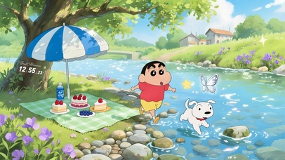 野餐蜡笔小新