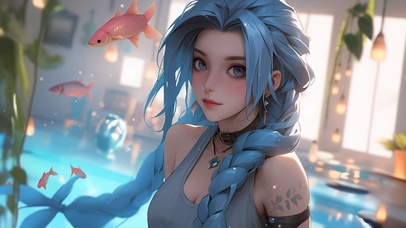 水族馆女孩金克斯