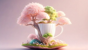 裸眼3D花草树木场景搭建02