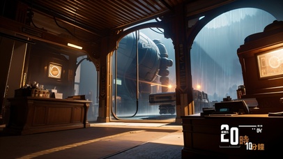 科幻太空站房间