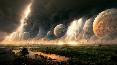 4k 梦幻外星世界天空