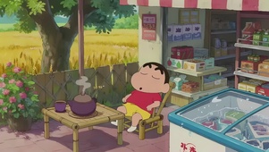 小卖部酣睡小新