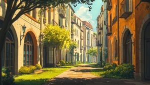 漫步旧城街道