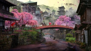 治愈雨天战国小镇