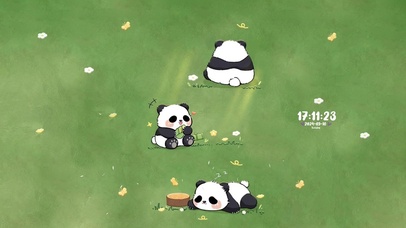 可爱三小只 熊猫