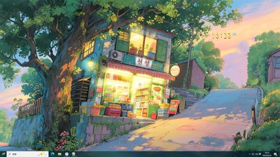  清新乡村街角便利店