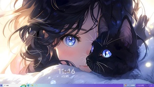 少女与黑猫