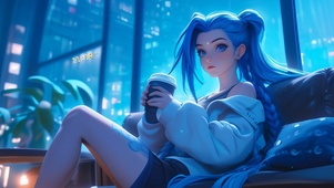 雨天 咖啡 惬意